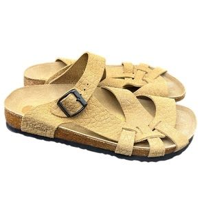 Birkenstock Papillio Tan Pisa Sandal Sz 7- 7.5